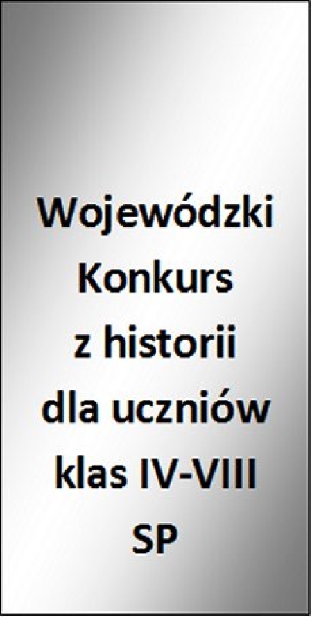 Wojewódzki Konkurs  z historii - lista zakwalifikowanych